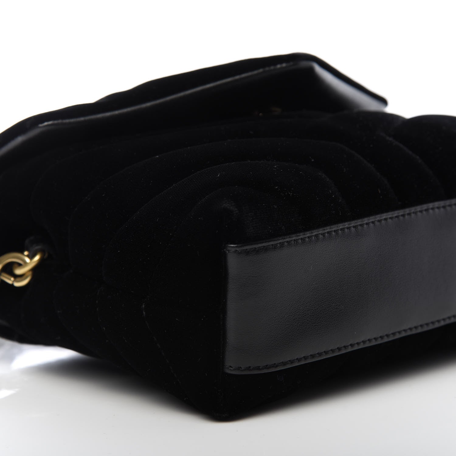 Saint Laurent Velvet Y Quilted Monogram Toy Loulou Chain Satchel French Black 5 of 9