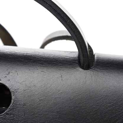 Hermes Toile Vache Calfskin Herbag 30 PM Black 21 of 26