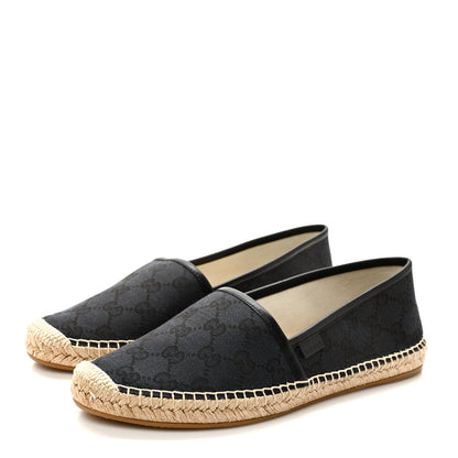 Gucci Monogram Espadrilles 39.5 Black 3 of 7