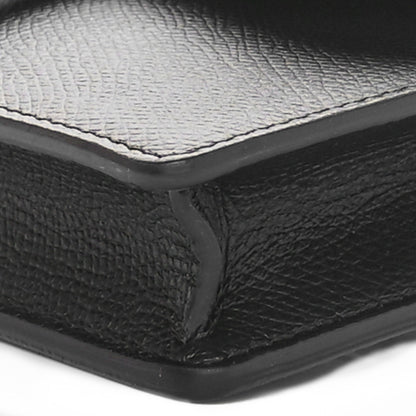 Christian Dior Grained Calfskin Saddle Belt Clutch Black 10 of 10