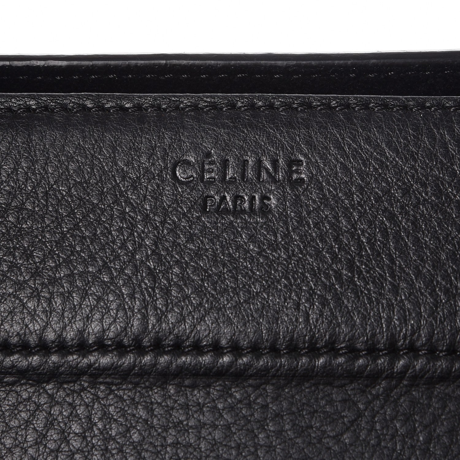 Celine Supple Calfskin Medium Phantom Luggage Black 6 of 11
