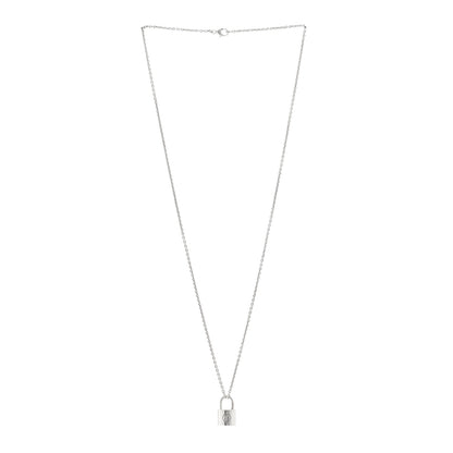 Louis Vuitton Sterling Silver Lockit Necklace 3 of 6
