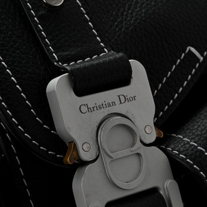 Christian Dior Grained Calfskin Maxi Gallop Backpack Black 13 of 14