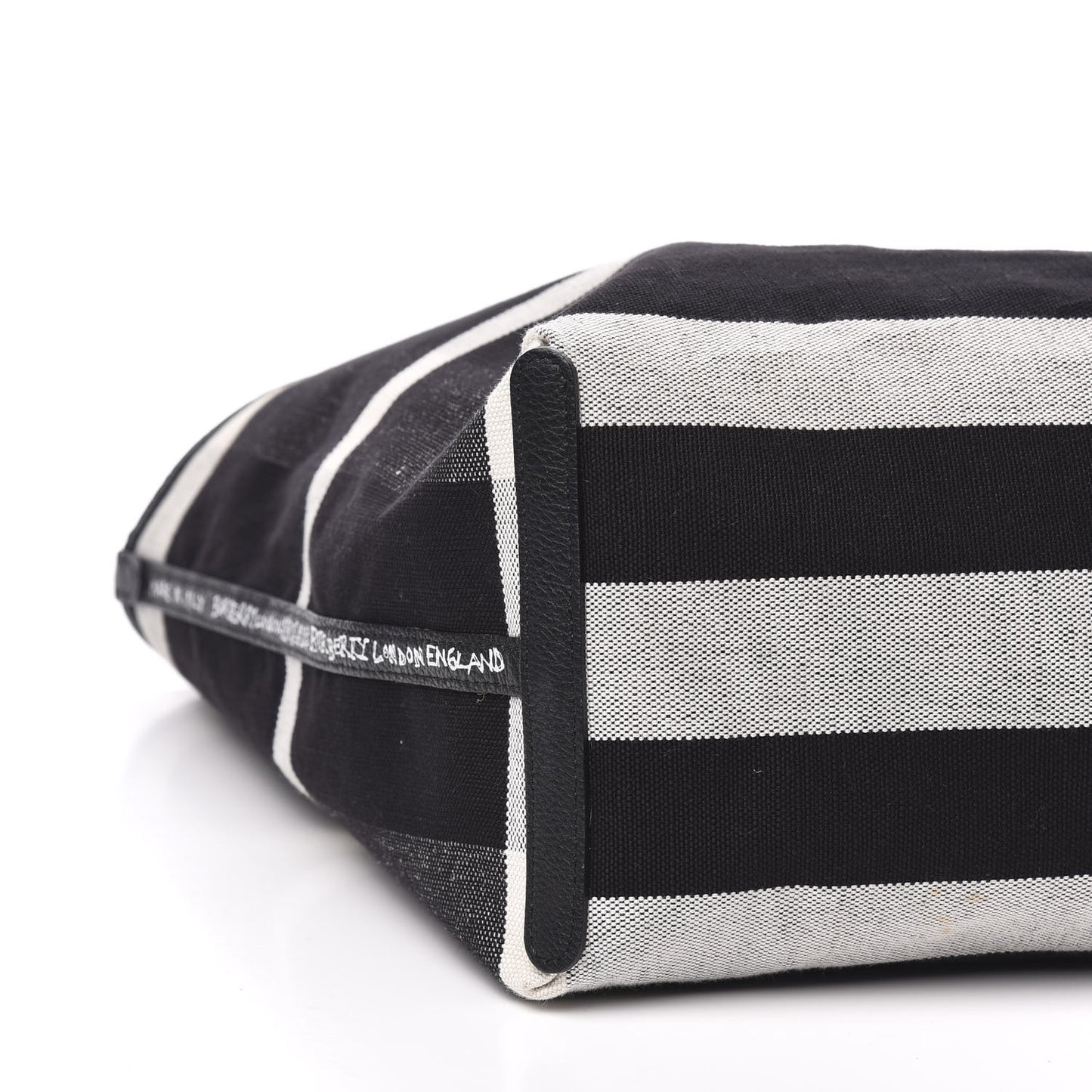 Coated Canvas Mega Check Sketchbook Medium Reversible Doodle Tote Black