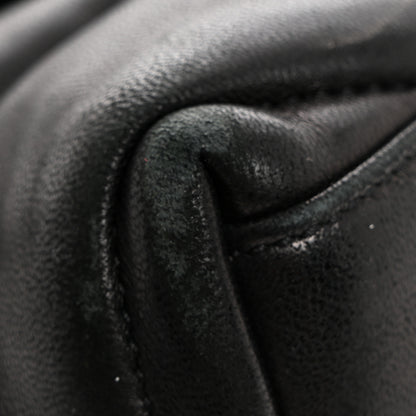 Saint Laurent Lambskin Quilted Toy Loulou Puffer Monogram Chain Satchel Black 12 of 16