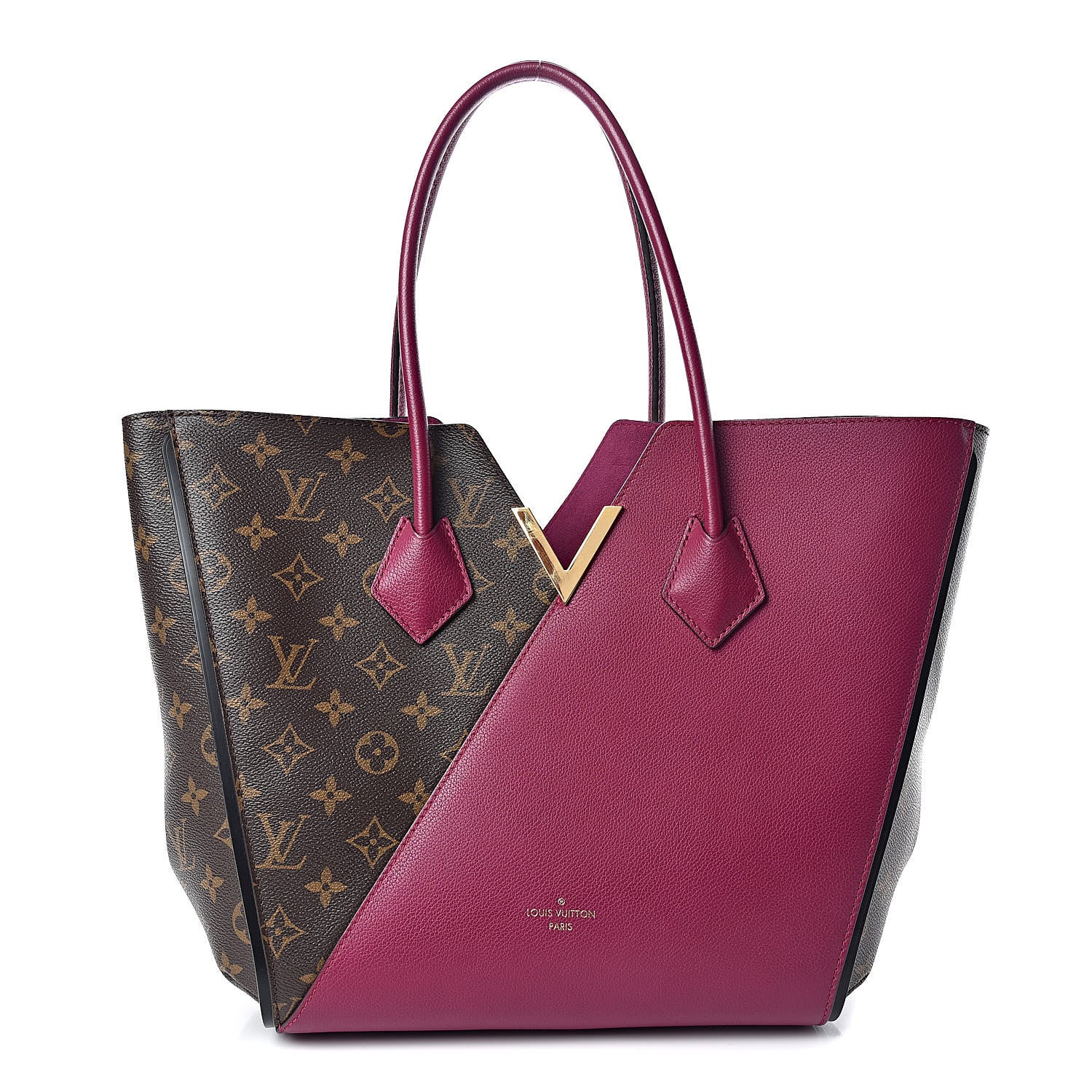 Louis Vuitton Calfskin Monogram Kimono Tote Grape 1 of 9