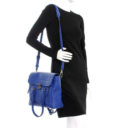 3.1 Phillip Lim 3.1 Textured Calfskin Medium Pashli Satchel Cobalt 2 of 8