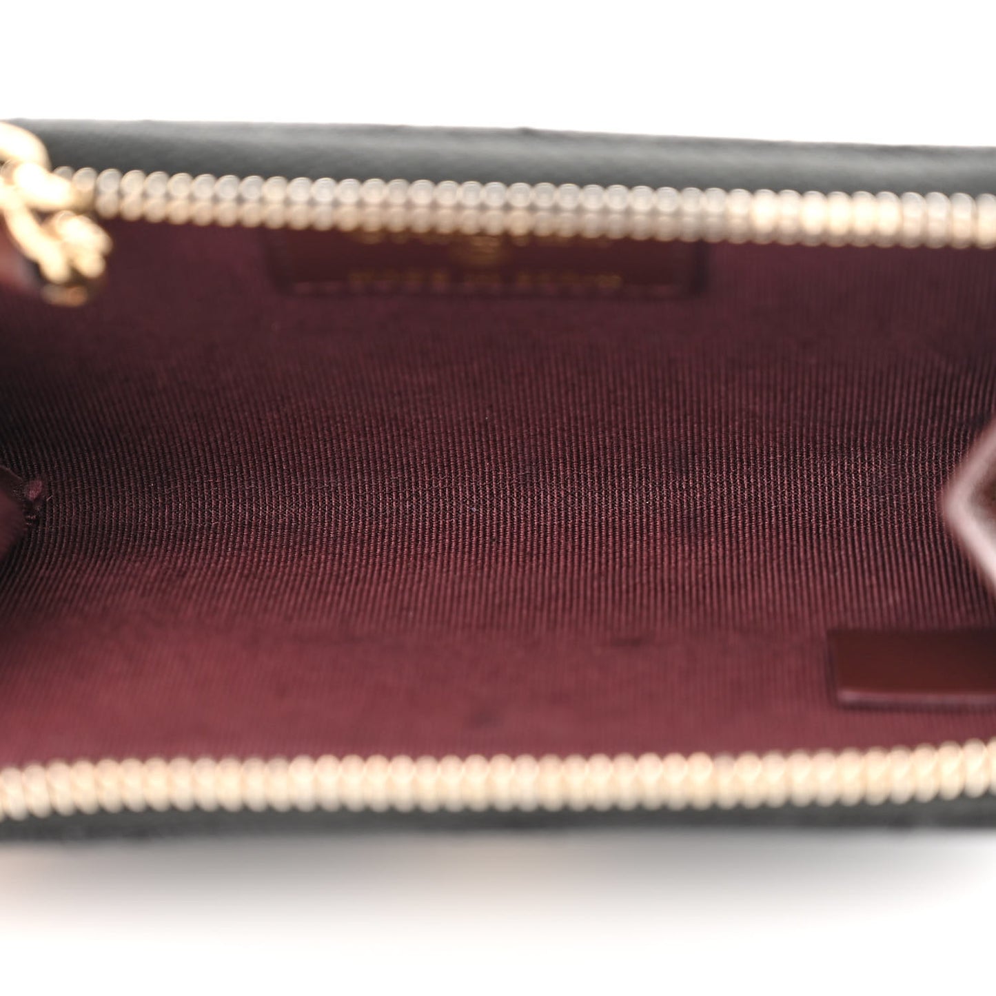 Caviar Quilted Zipped Key Holder Case Black