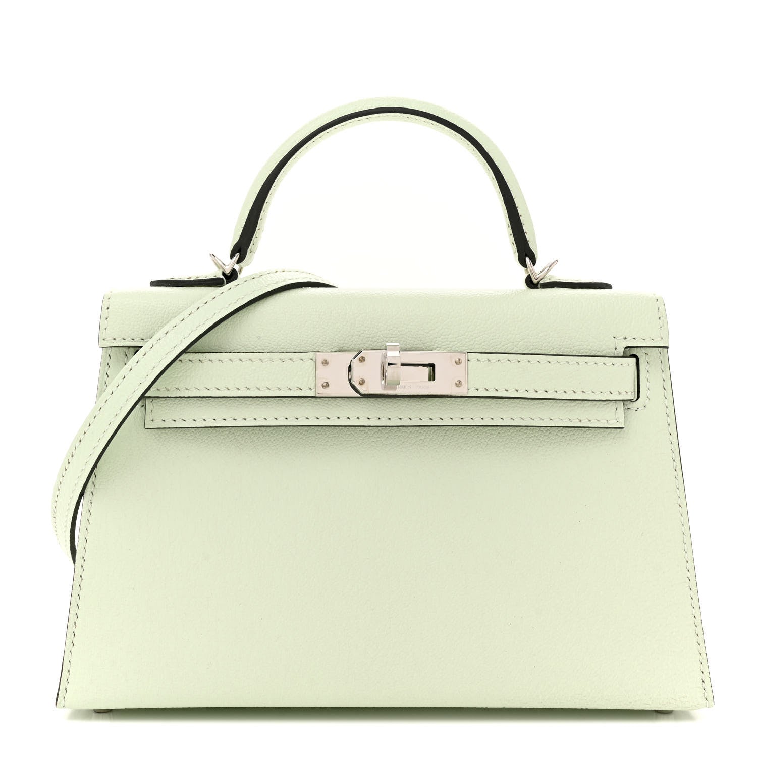 Hermes Chevre Mysore Mini Kelly Sellier 20 Vert Fizz 1 of 10