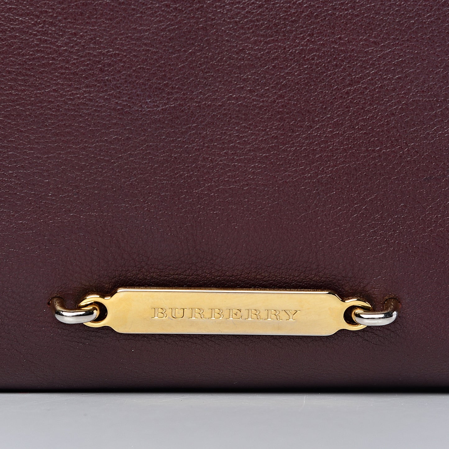 Calfskin House Check Little Crush Deep Claret