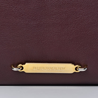 Burberry Calfskin House Check Little Crush Deep Claret 8 of 15