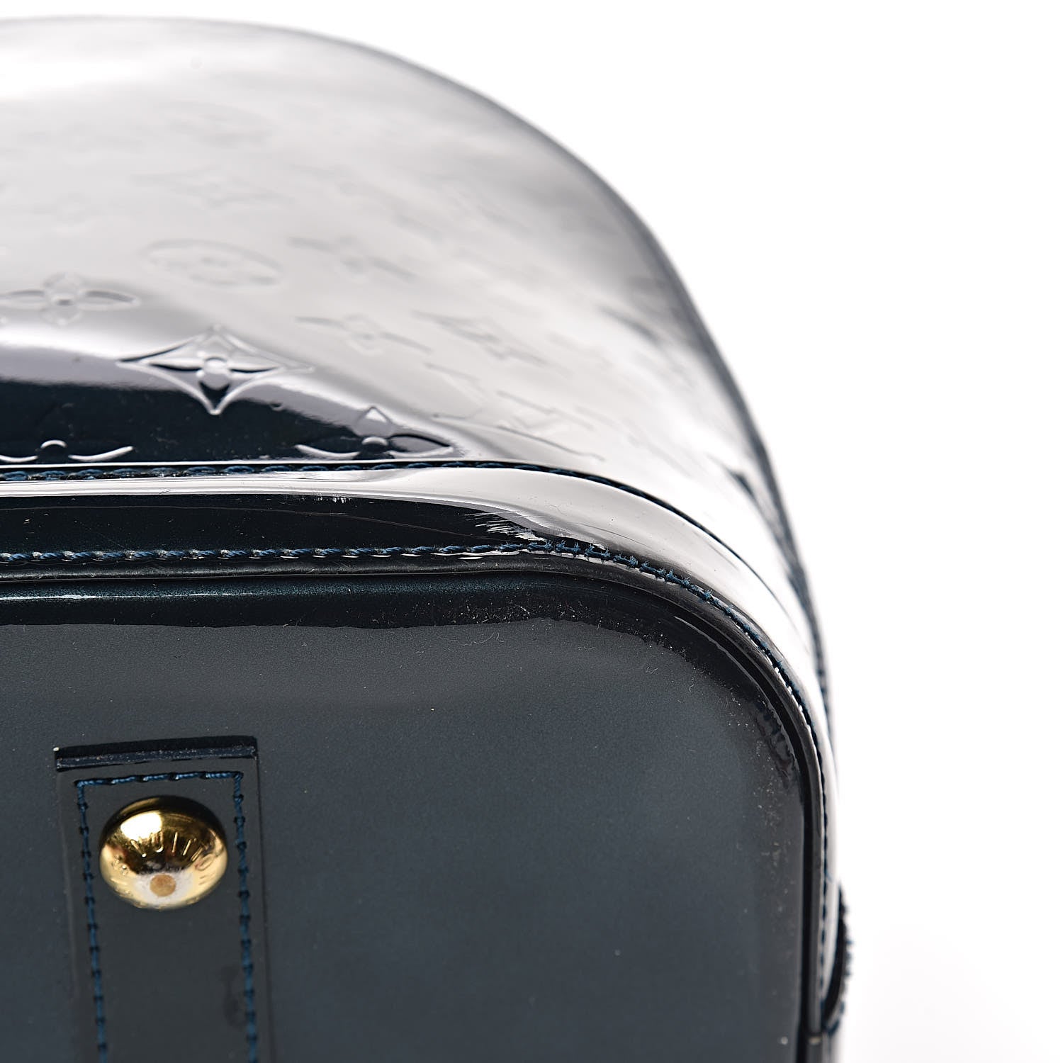 Louis Vuitton Vernis Alma GM Blue Nuit 38 of 42