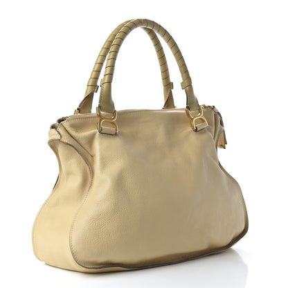 Chloe Calfskin Large Marcie Satchel Clay 3 of 9