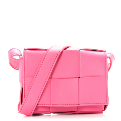 Bottega Veneta Lambskin Maxi Intrecciato Extra Mini Cassette Crossbody Bag Bon Bon 1 of 8