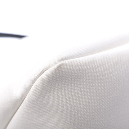 Prada Canvas Racing Logo Tote White 12 of 13