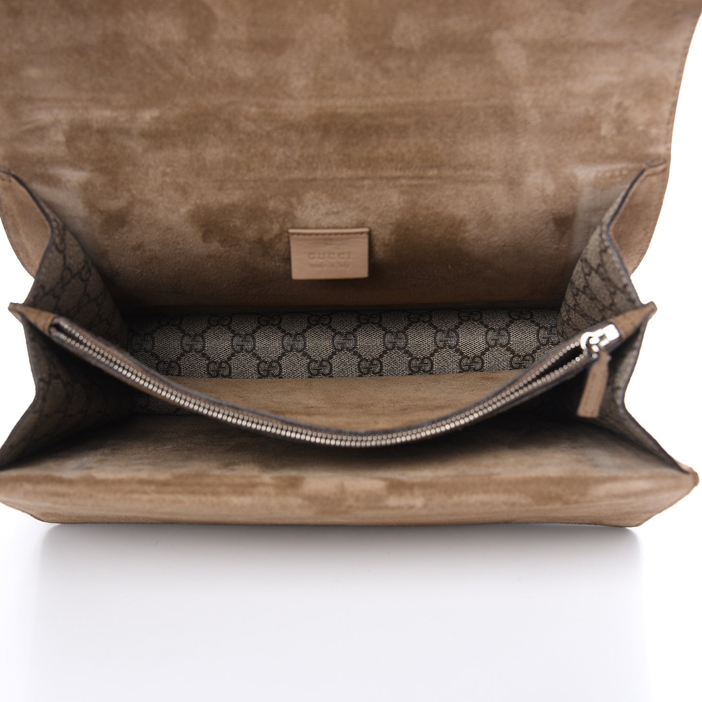 GG Supreme Monogram Medium Dionysus Shoulder Bag Taupe