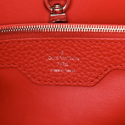 Louis Vuitton Taurillon Snakeskin Capucines MM Rubis 6 of 11