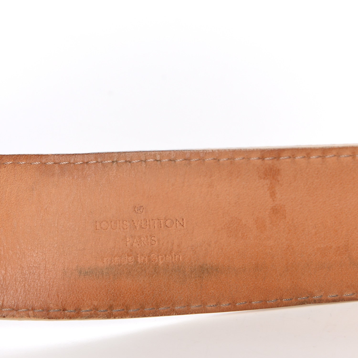 Louis Vuitton Damier Azur LV Initiales Belt 85 34 4 of 13