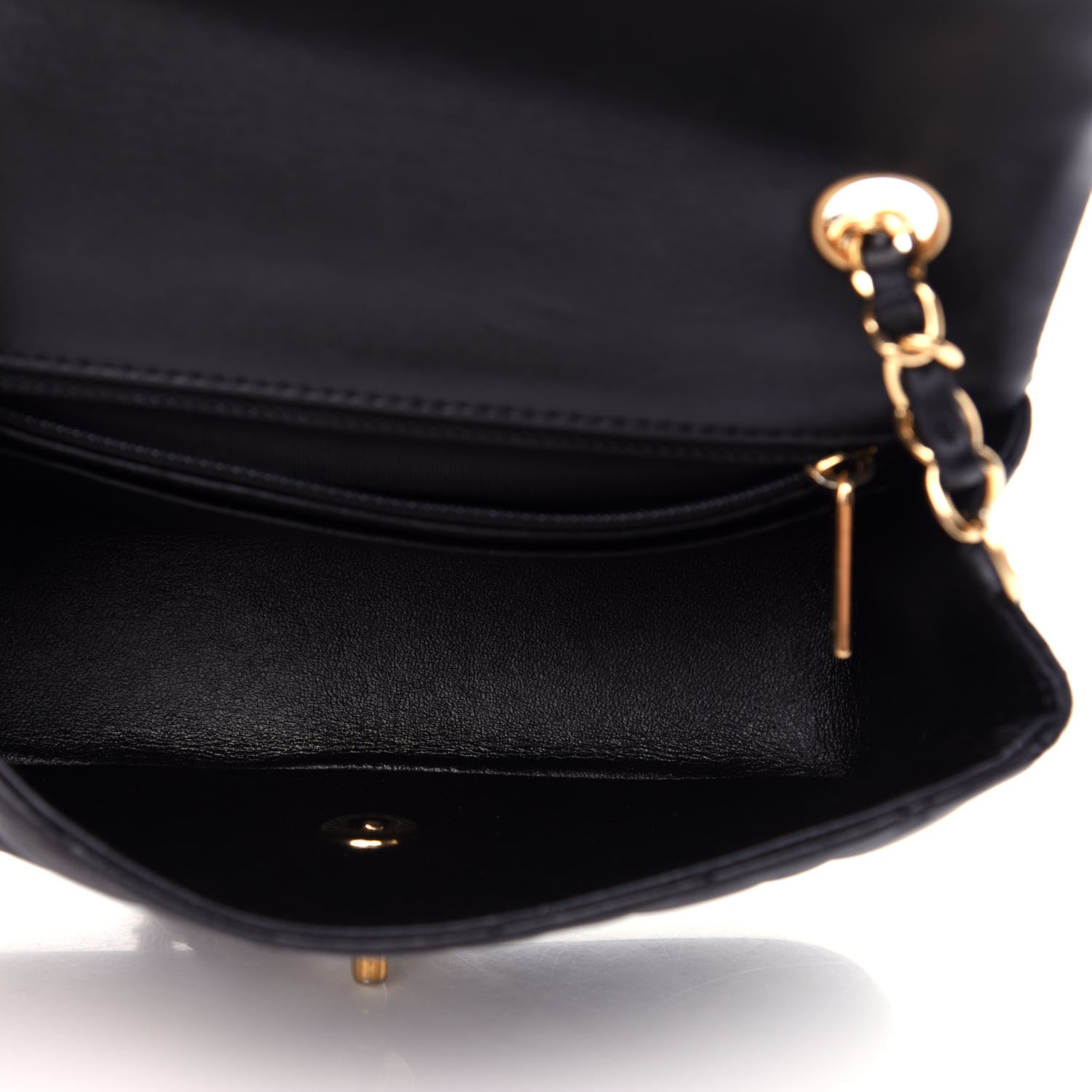 Chanel Lambskin Quilted Mini Rectangular Flap Black 5 of 10