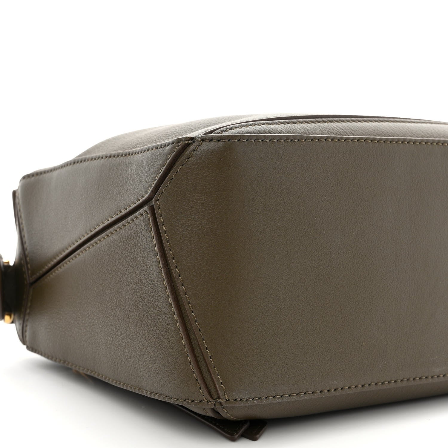 Loewe Calfskin Small Puzzle Bag Dark Khaki Green 9 of 10