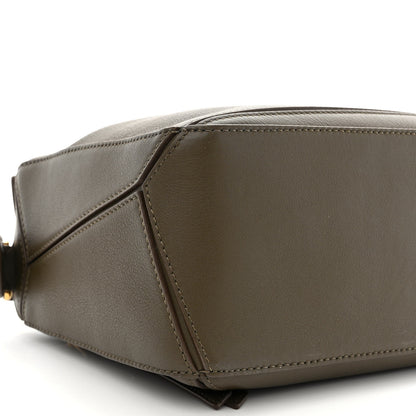 Loewe Calfskin Small Puzzle Bag Dark Khaki Green 9 of 10