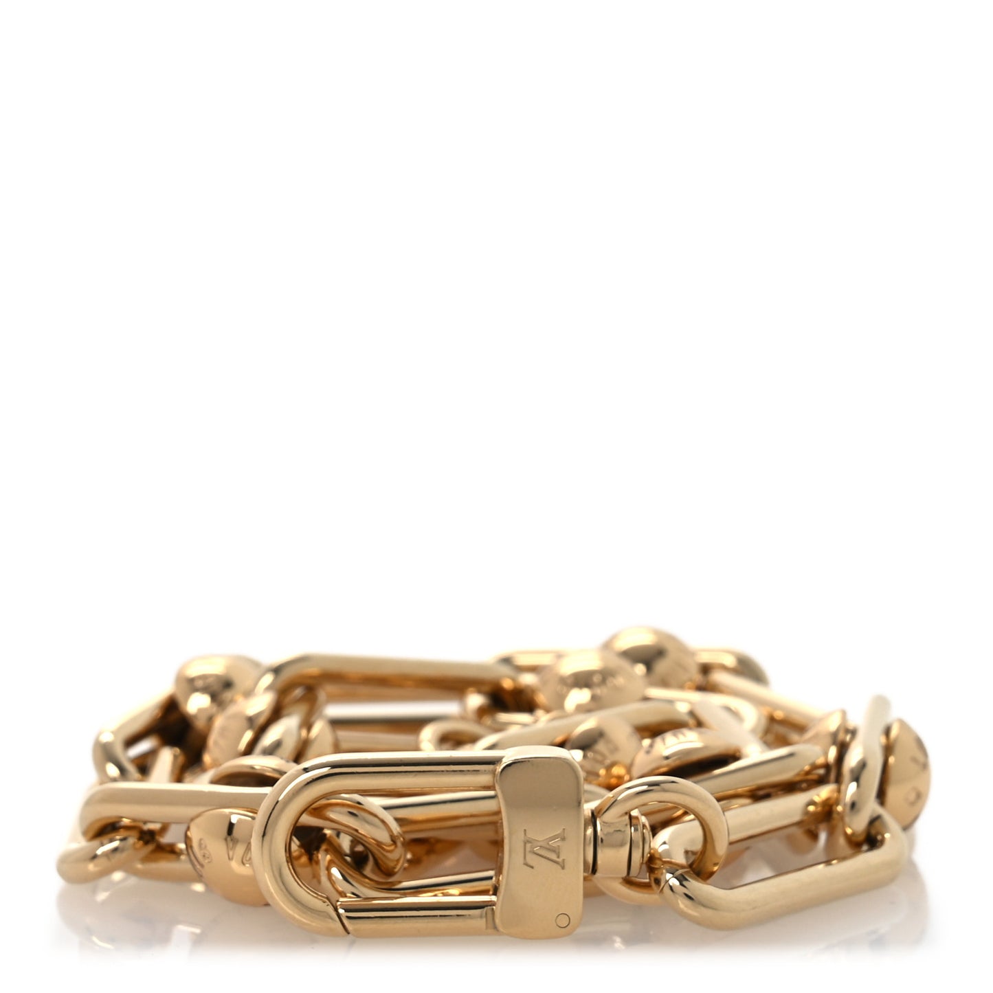 LV X TM Metal Pochette Accessories Chain Strap Gold