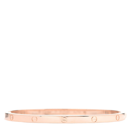 Cartier 18K Pink Gold Small LOVE Bracelet 17 1 of 7
