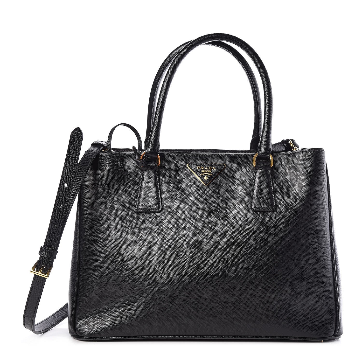 Prada Saffiano Lux Medium Tote Black 1 of 10