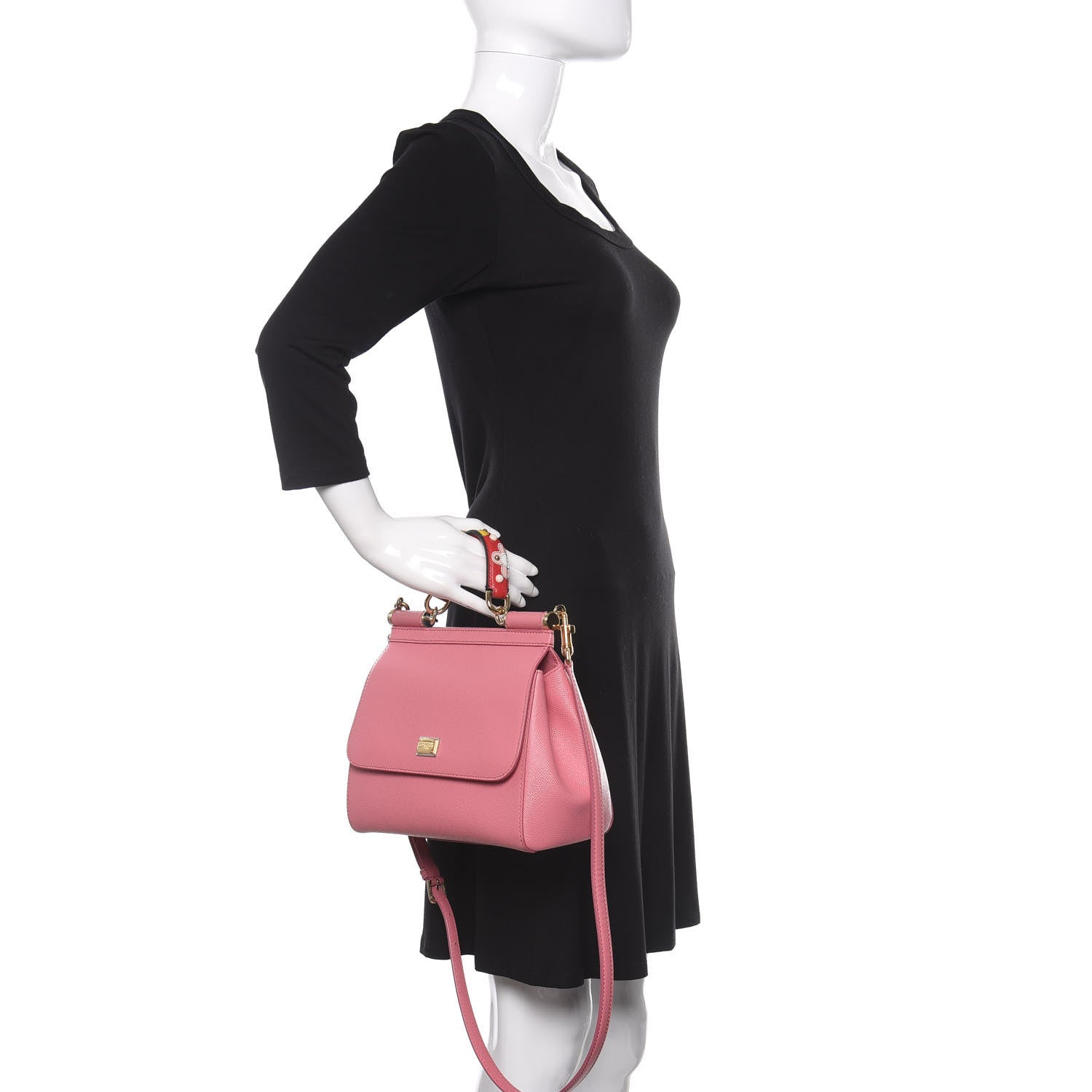 Dolce & Gabbana Dauphine Embellished Medium Miss Sicily Satchel Pink 3 of 11