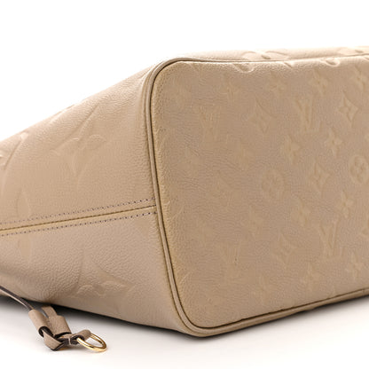 Louis Vuitton Empreinte Monogram Giant Neverfull MM Tourterelle 8 of 10