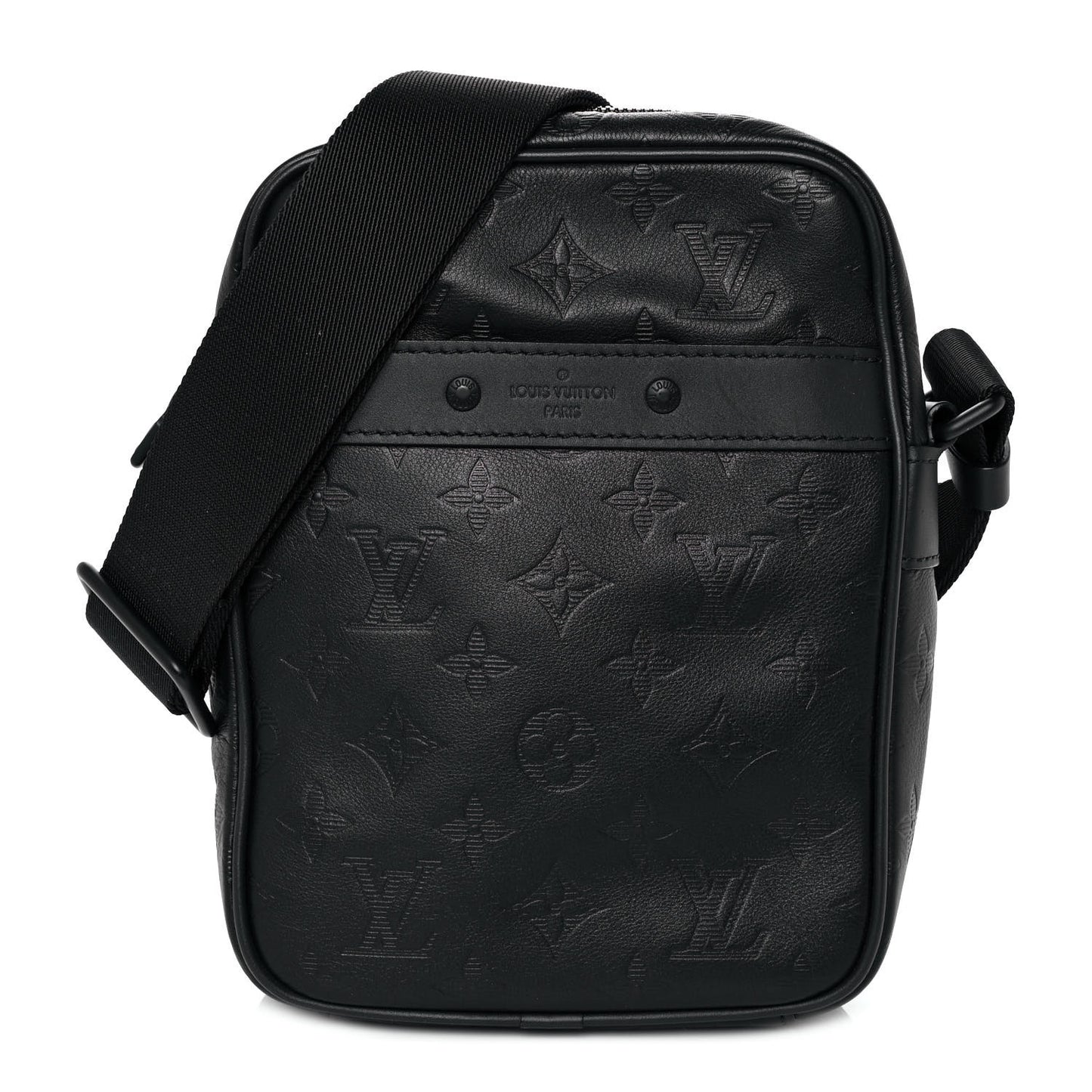 Calfskin Monogram Shadow Danube PM Black