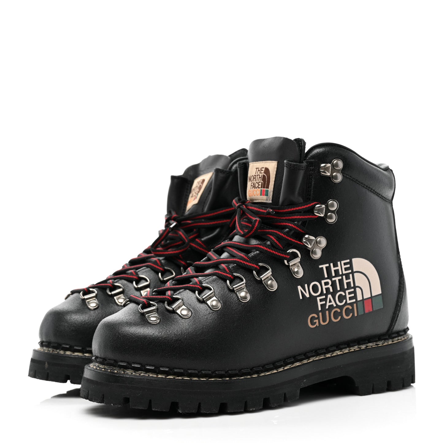 X THE NORTH FACE Calfskin Womens Hiking Ankle Boots 38 Black