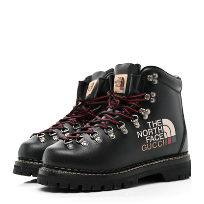 Gucci X THE NORTH FACE Calfskin Womens Hiking Ankle Boots 38 Black 3 of 8