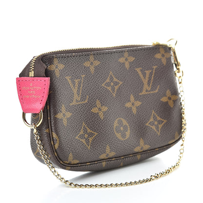 Louis Vuitton Monogram 2019 Christmas Animation Mini Courchevel Pochette Accessories Fuchsia 3 of 7