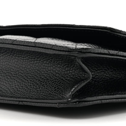 Chanel Caviar Quilted Wallet On Chain WOC Black 11 of 14