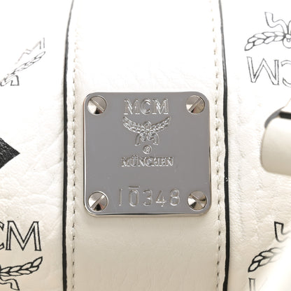 MCM Visetos Medium Liz Reversible Shopper Tote White 10 of 16