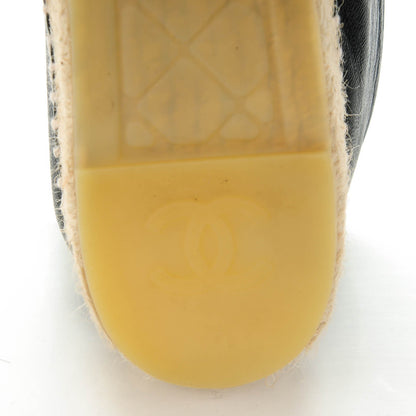 Chanel Lambskin CC Espadrilles 41 Black 8 of 11