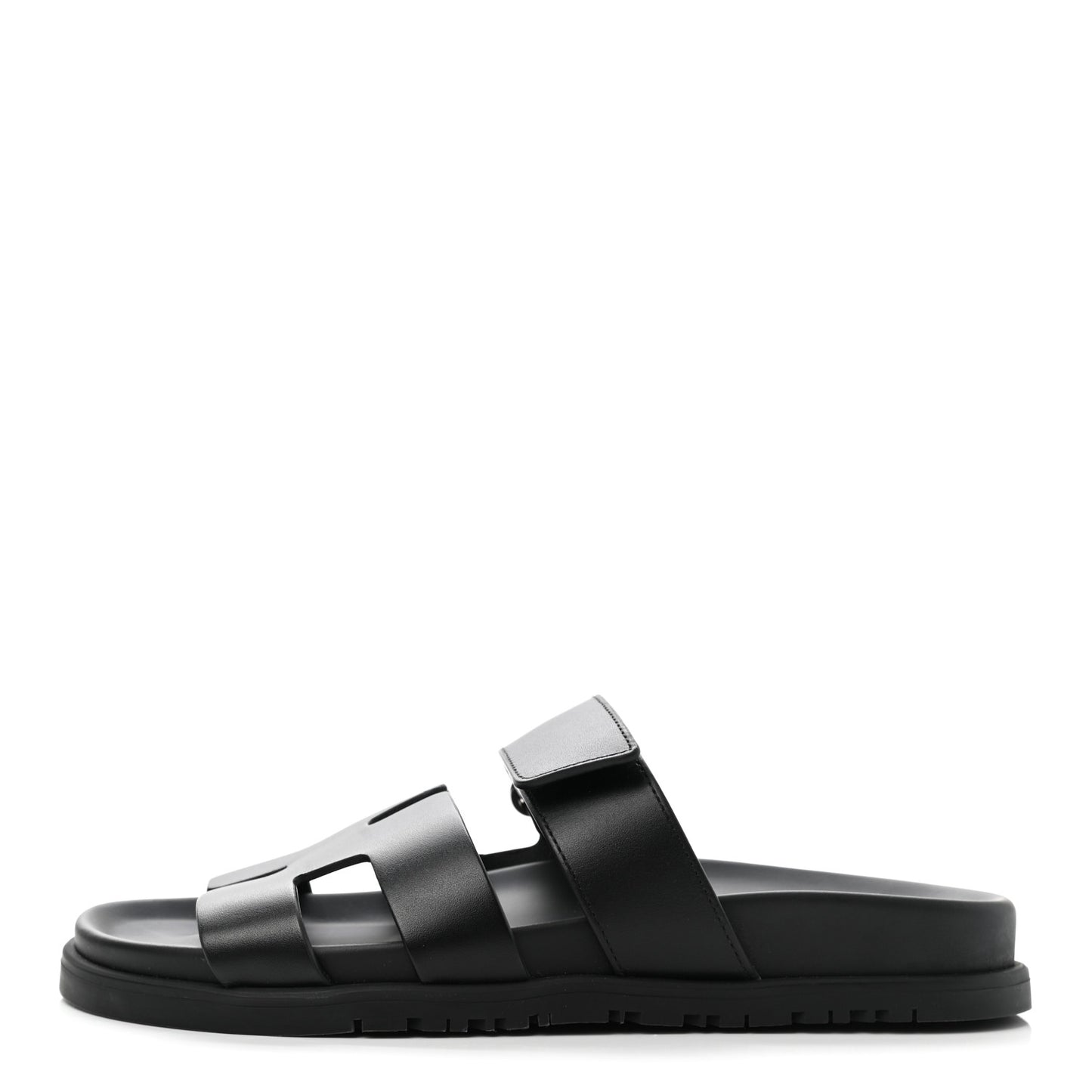 Calfskin Womens Chypre Sandals 36.5 Black