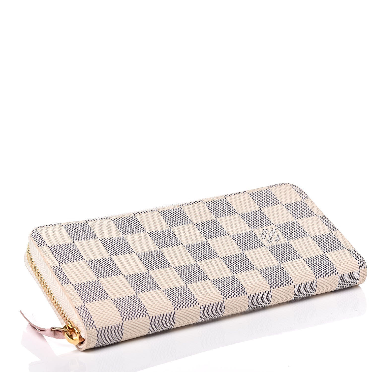 Louis Vuitton Damier Azur Clemence Wallet Rose Ballerine 4 of 10