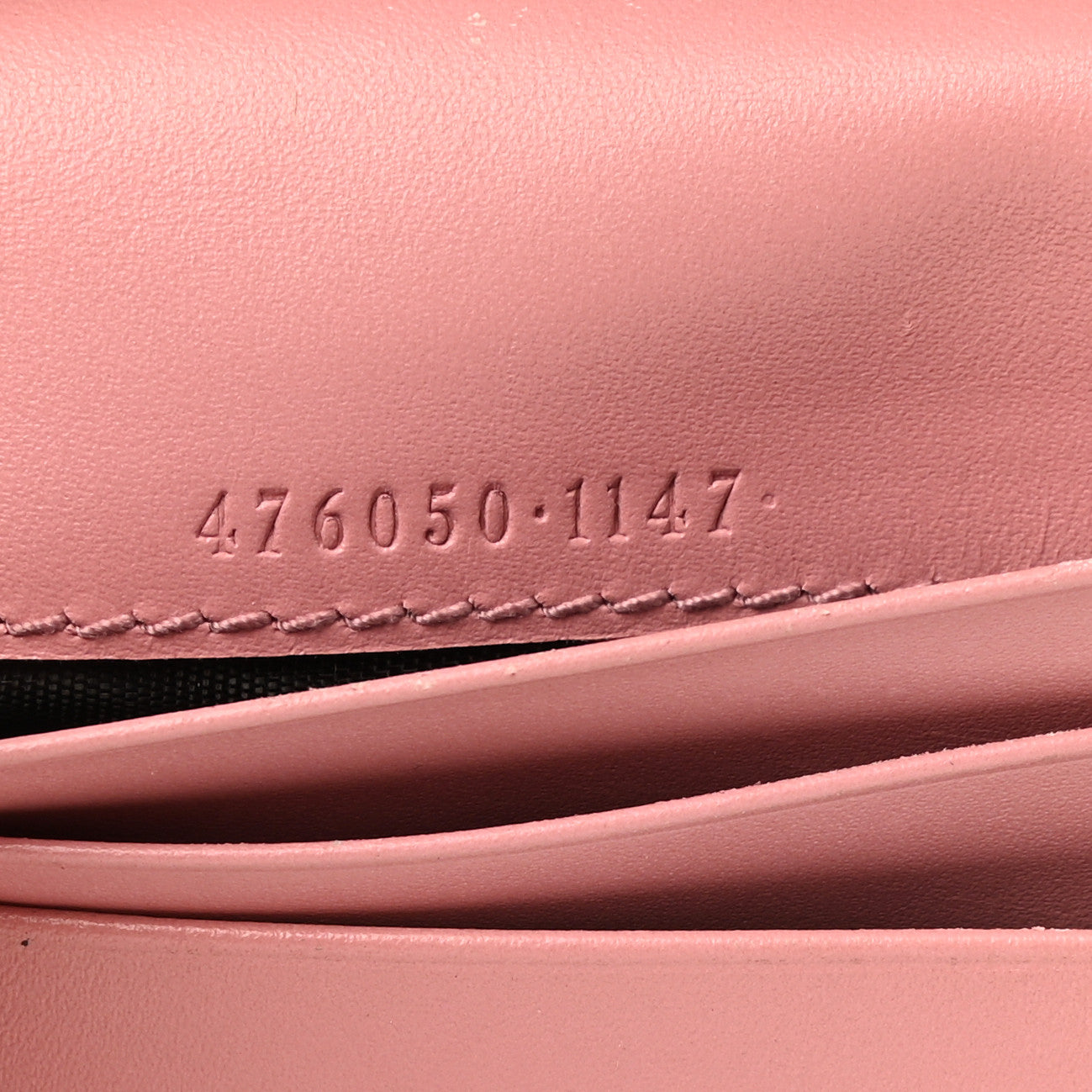 Guccissima Cherries Card Case Wallet Pink
