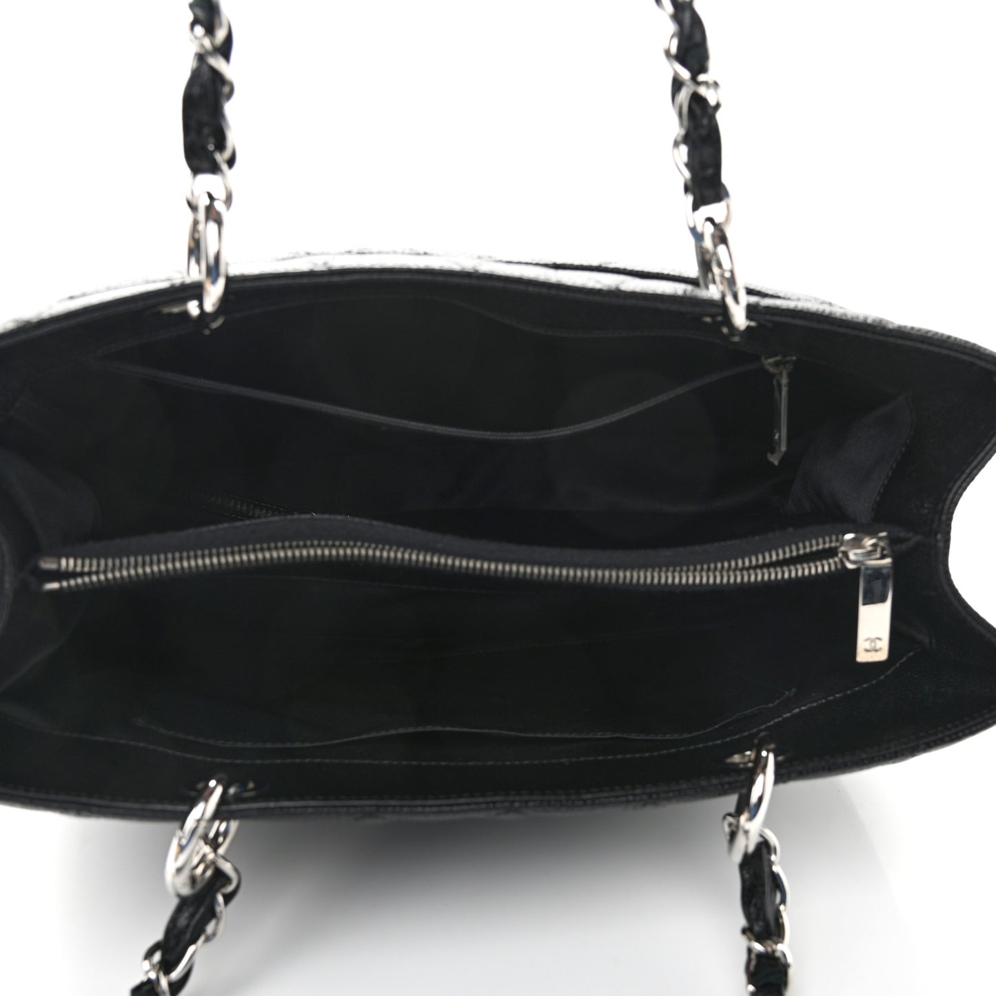 Caviar Quilted Grand Shopping Tote GST Black