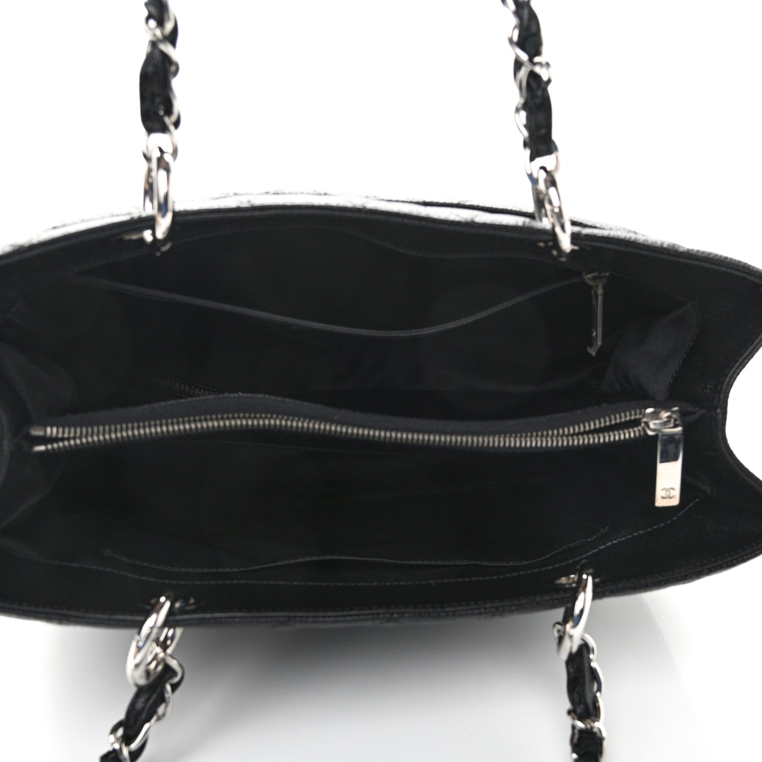 Chanel Caviar Quilted Grand Shopping Tote GST Black 5 of 12