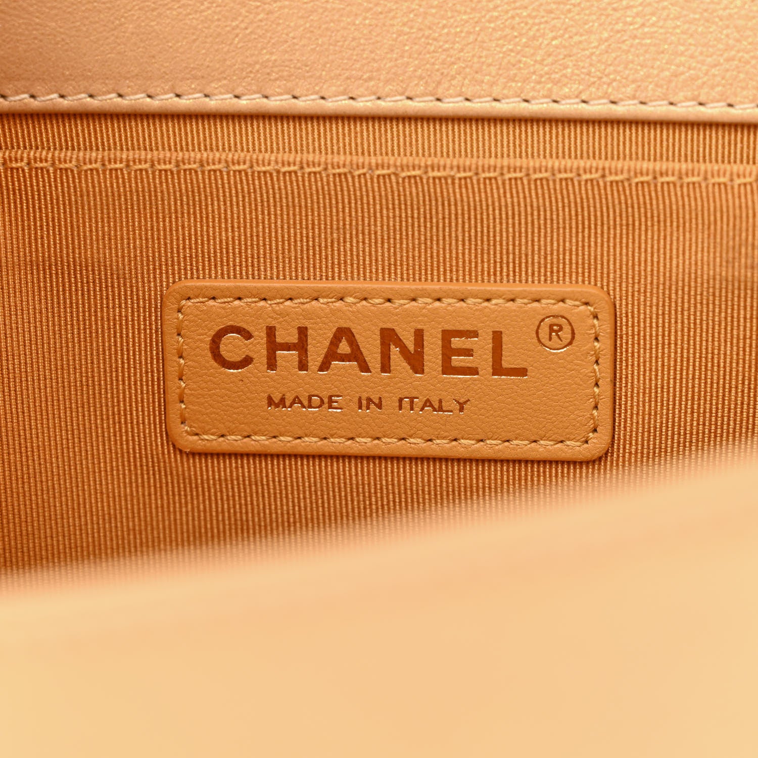 Chanel Metallic Calfskin Quilted Medium Boy Flap Gold 6 of 12