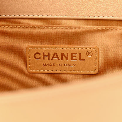 Chanel Metallic Calfskin Quilted Medium Boy Flap Gold 6 of 12