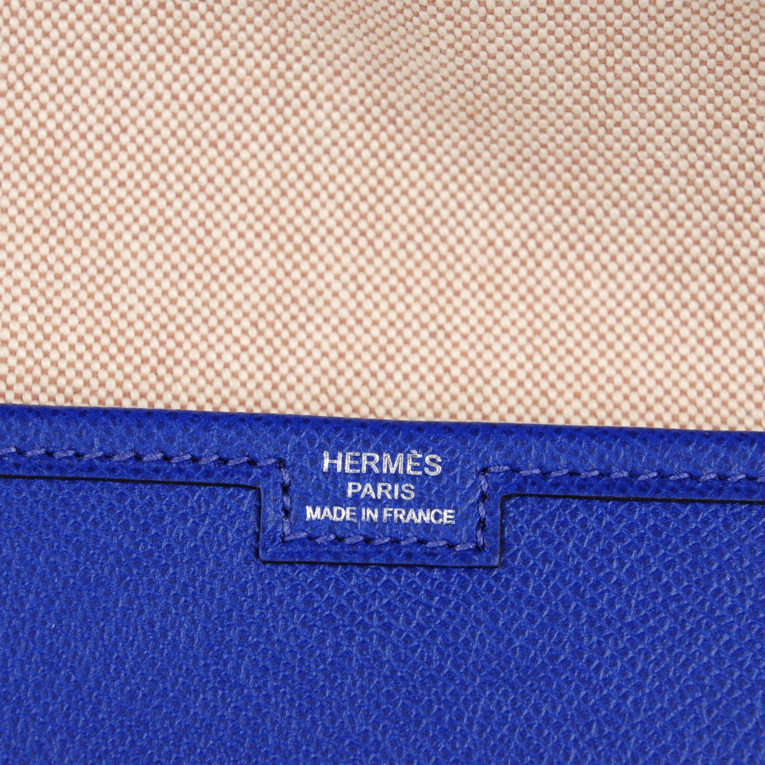 Hermes Epsom Jige PM Clutch Bleu Electrique 6 of 8