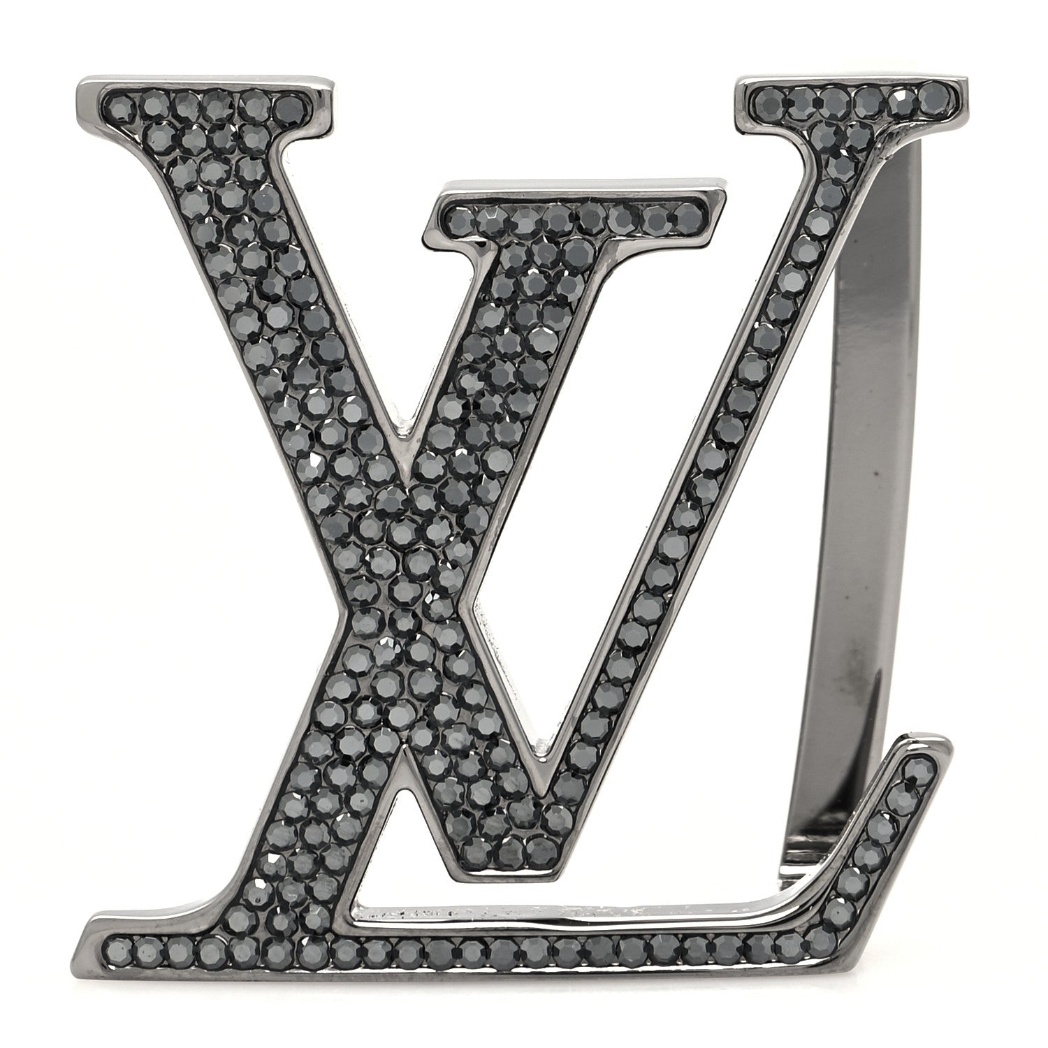 Louis Vuitton Strass 40mm LV Initiales Belt Buckle Black 1 of 3