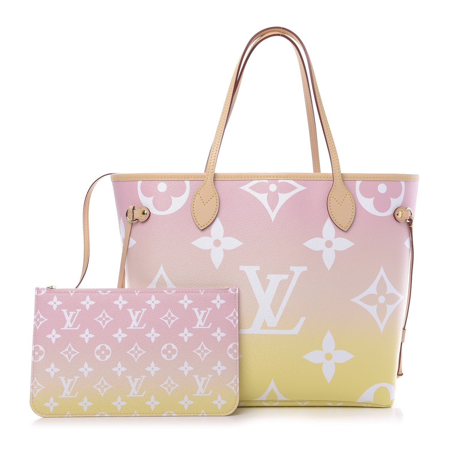 Louis Vuitton Monogram Giant By The Pool Neverfull MM Light Pink 1 of 10