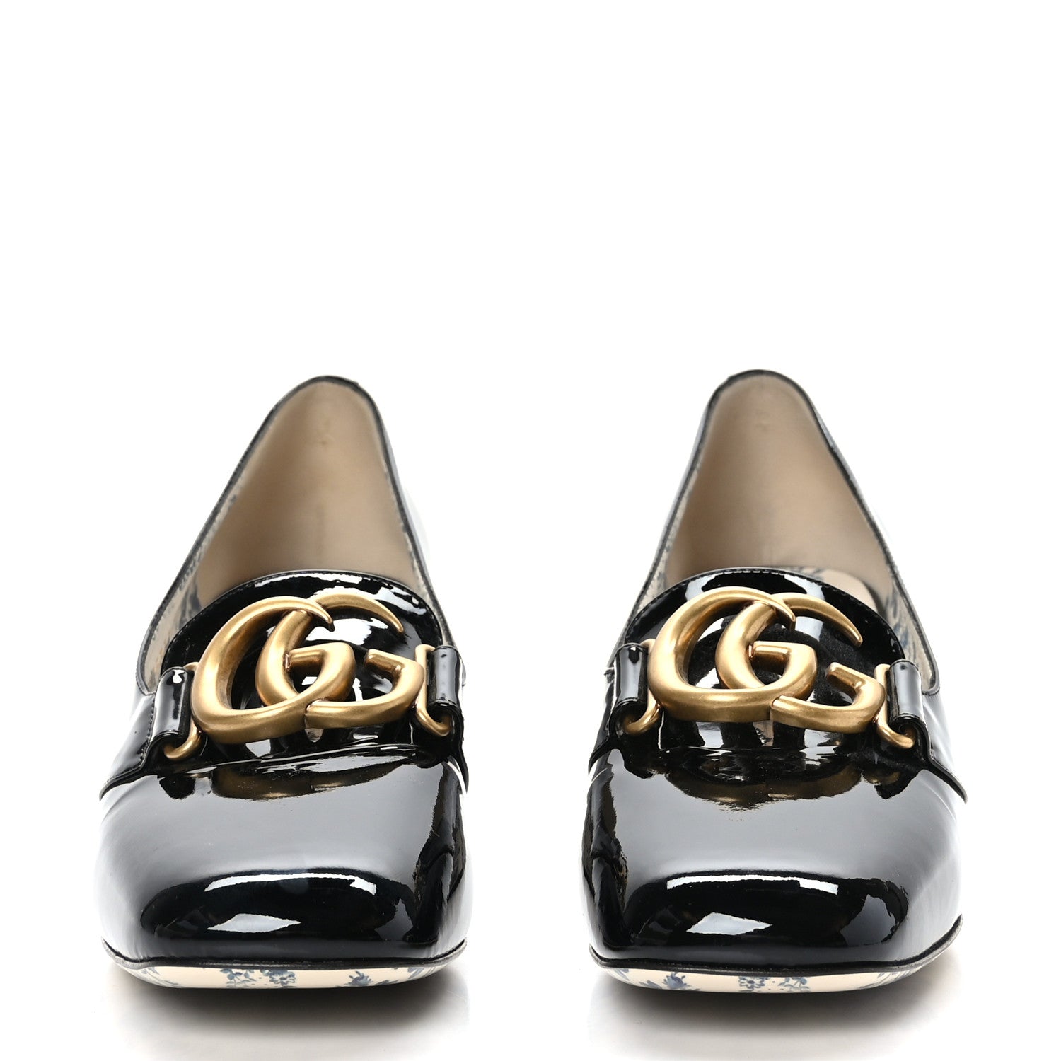 Gucci Vernice GG Victoire 55mm Loafer Pumps 39.5 Black 2 of 8