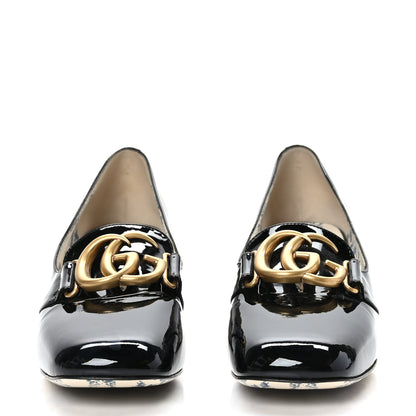 Gucci Vernice GG Victoire 55mm Loafer Pumps 39.5 Black 2 of 8