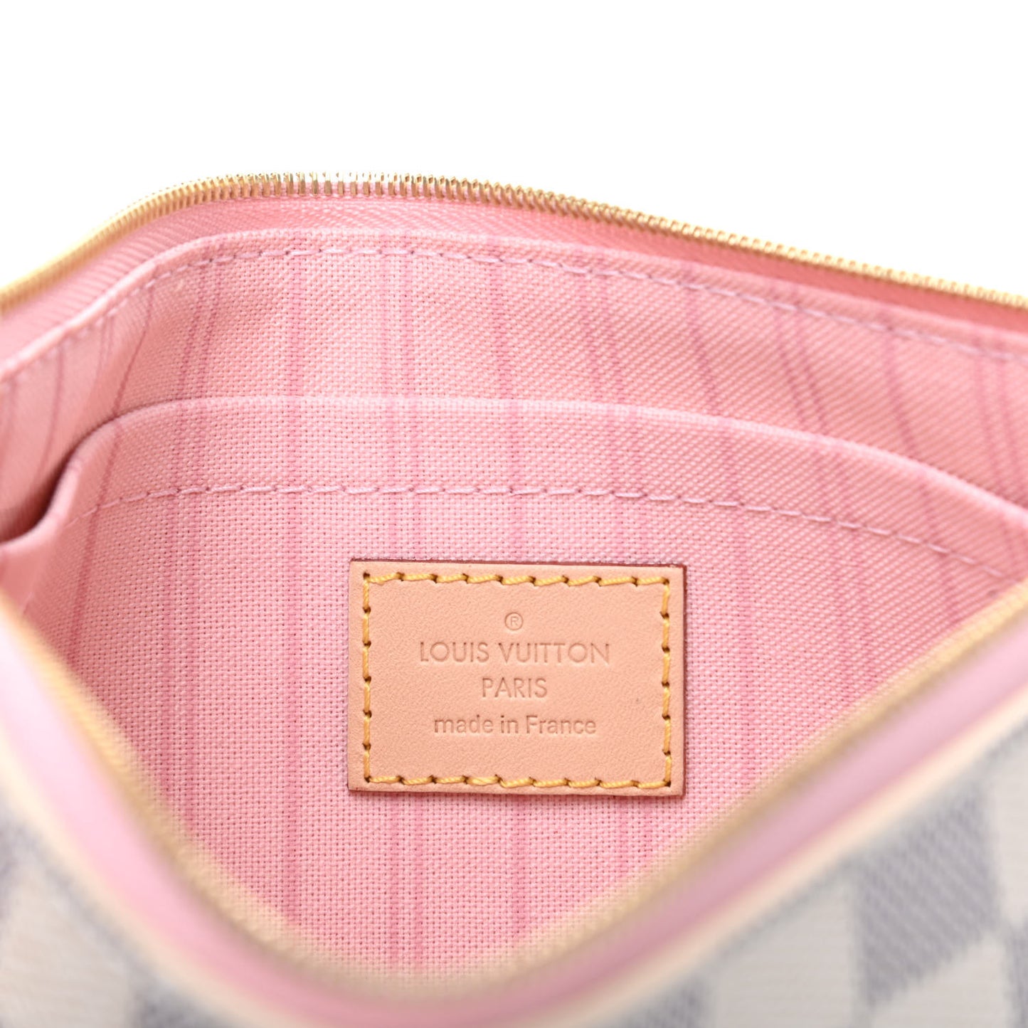 Damier Azur Neverfull MM GM Pochette Rose Ballerine